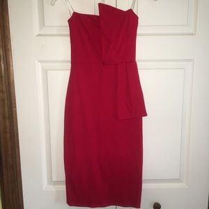 Red bodycon dress